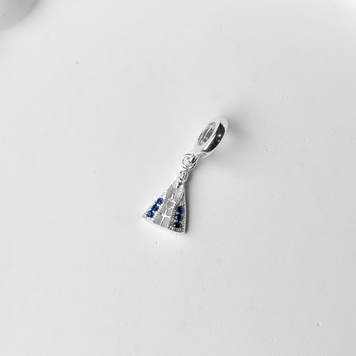 BERLOQUE NOSSA SENHORA CRAVEJADA AZUL