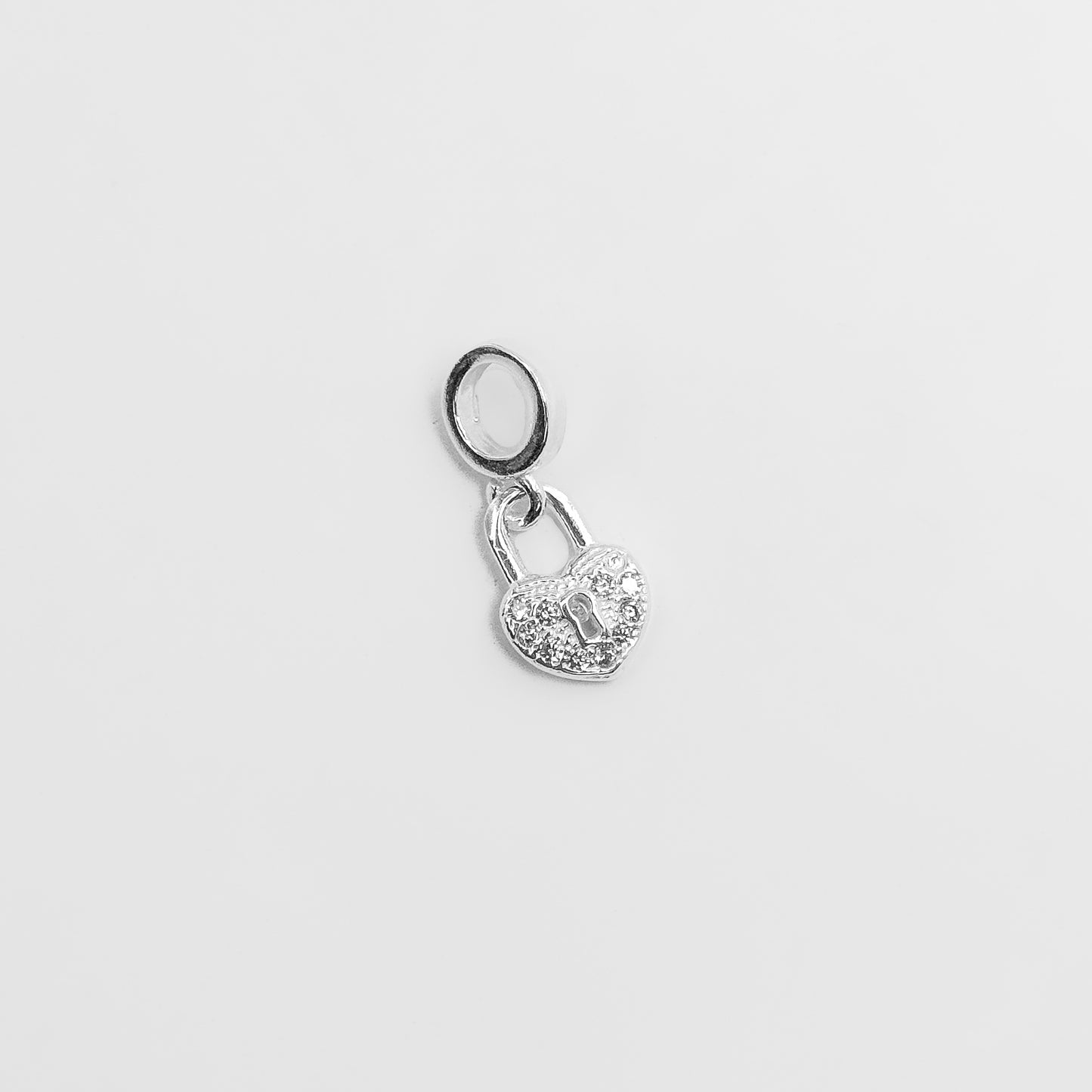 BERLOQUE CORAÇÃO CADEADO CRAVEJADO