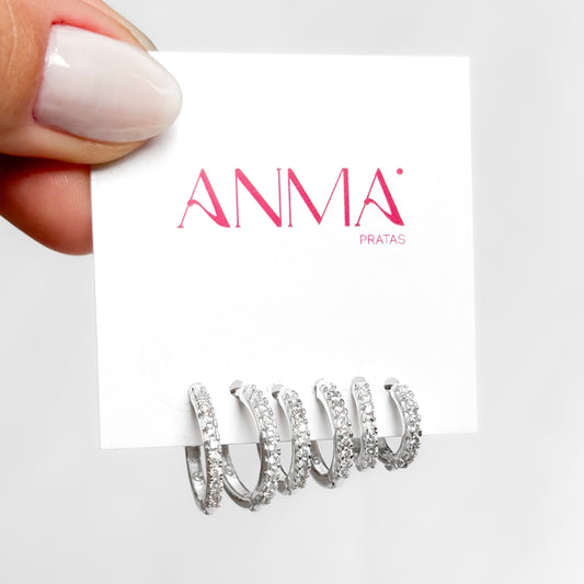 TRIO ARGOLINHAS CLICK CRAVEJADAS