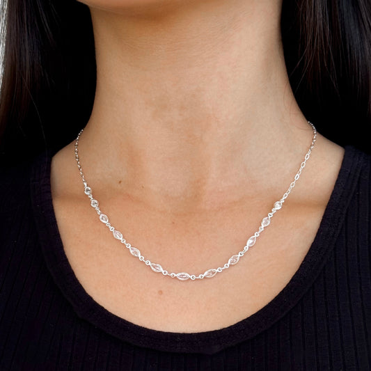 CHOKER ZIRCÔNIAS NAVETE