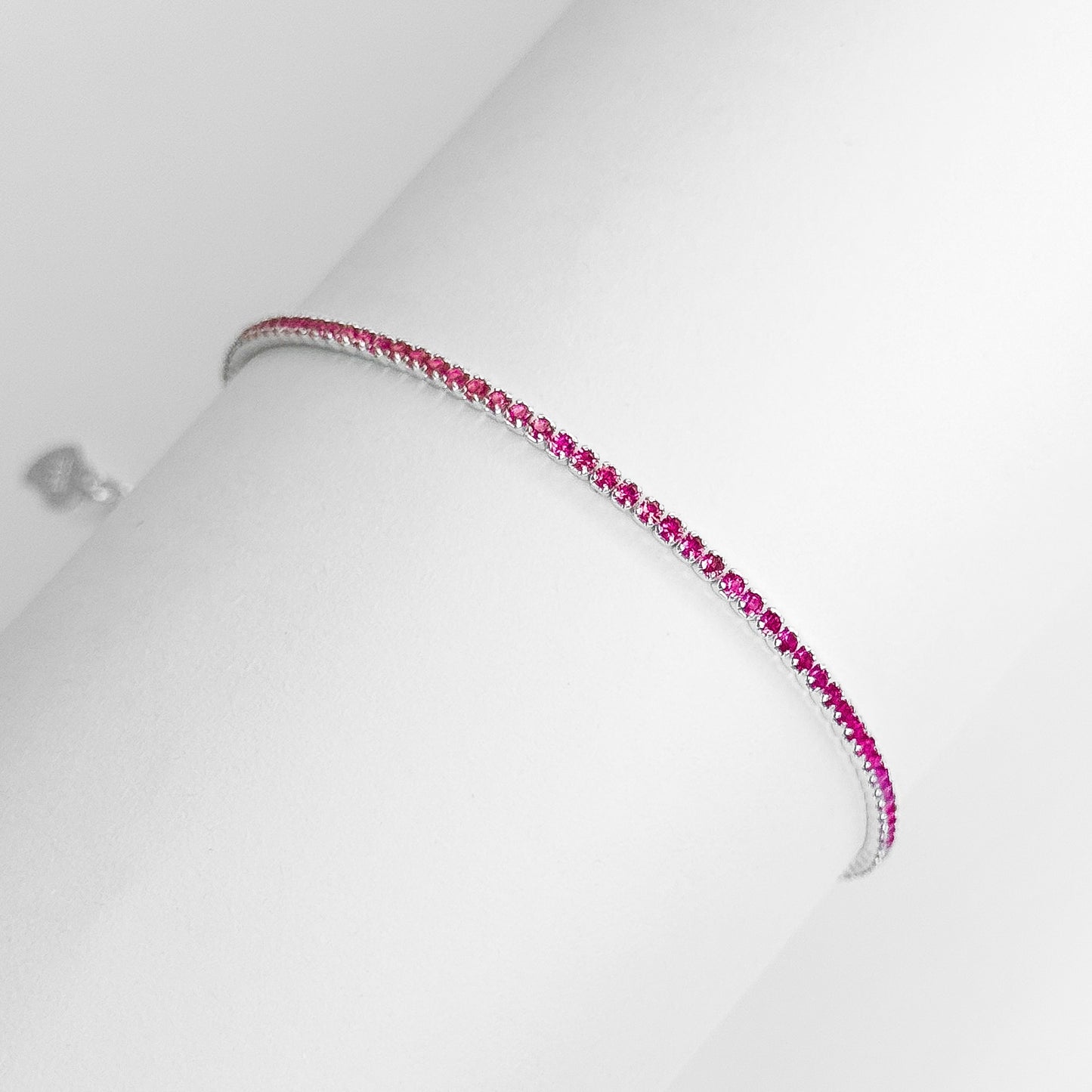 PULSEIRA RIVIERA ZIRCÔNIAS ROSA