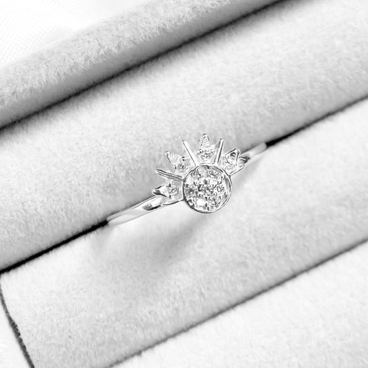 ANEL SOL DE ENCAIXE CRAVEJADO